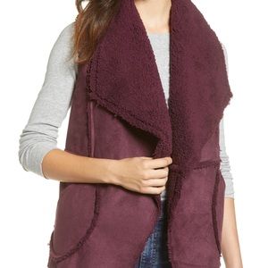 NWT: Caslon Faux Shearling Vest - XSP